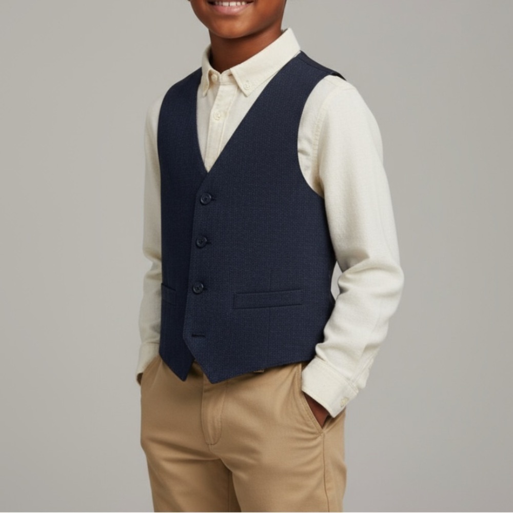 IZOD Navy Blue Dress Vest Size 6
